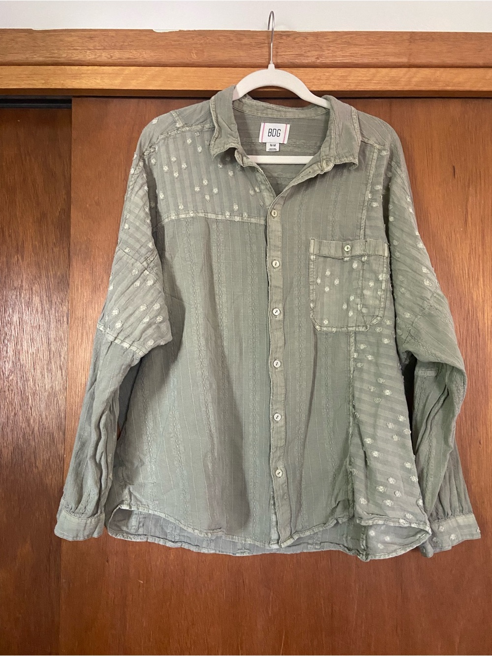 BDG textured button down